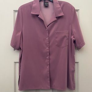 Gorgeous Deep Rose Allison Daley SS Shirt with Side Splits.  Size 16